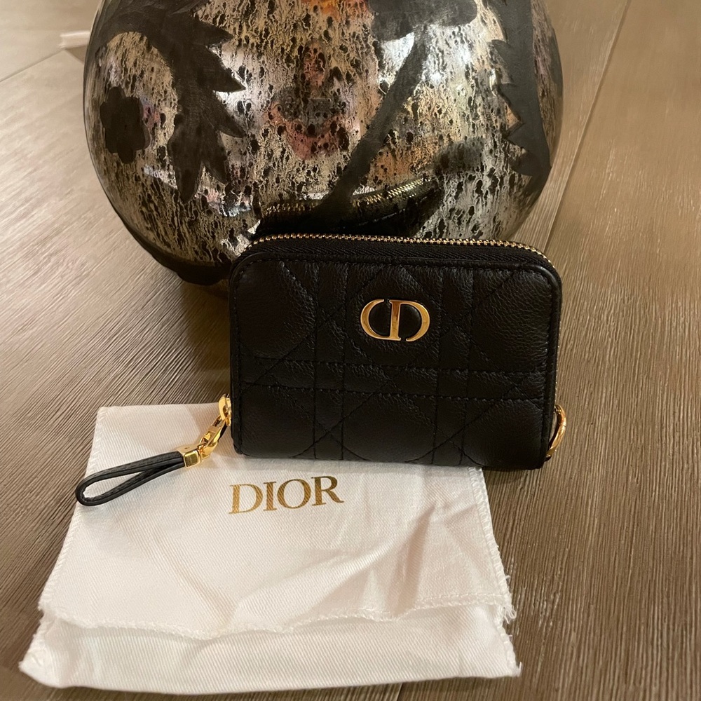 Authentic Dior Caro Pouch Calfskin